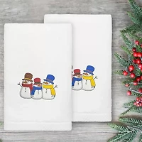 Linum Home Textiles Snowman 2-pc. Embellished Hand Towel