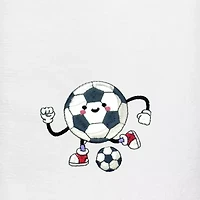 Linum Home Textiles Soccer Player 2-pc. Embellished Hand Towel