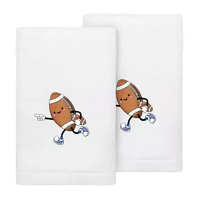 Linum Home Textiles Sports 2-pc. Embellished Hand Towel