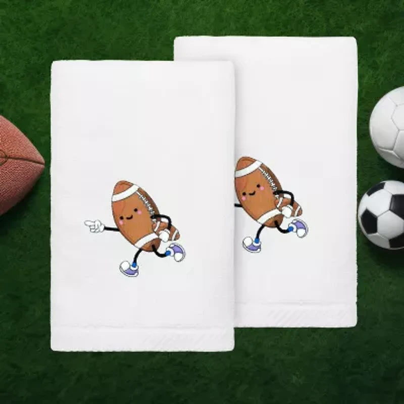 Linum Home Textiles Sports 2-pc. Embellished Hand Towel