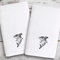 Linum Home Textiles Kids 2-pc. Embellished Hand Towel