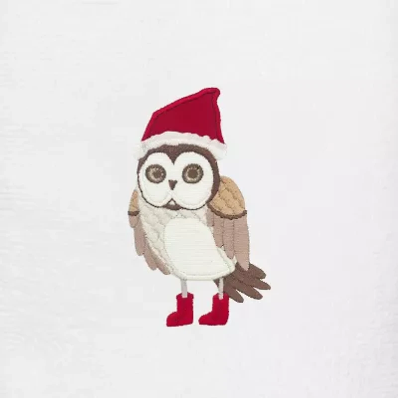 Linum Home Textiles Christmas 2-pc. Embellished Hand Towel