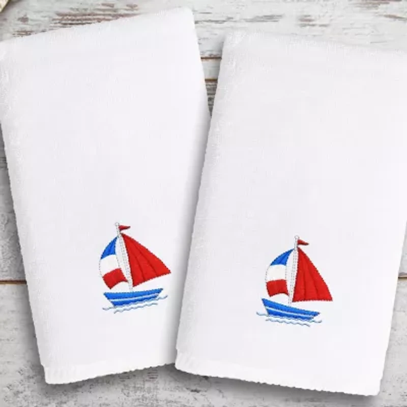 Linum Home Textiles Boat 2-pc. Embellished Hand Towel