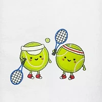 Linum Home Textiles Tennis Players 2-pc. Embellished Hand Towel