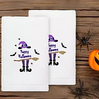 Linum Home Textiles Halloween 2-pc. Embellished Hand Towel