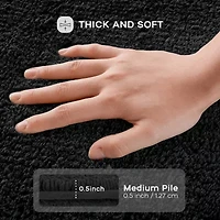 Madison Park Signature Splendor 100% Cotton Tufted 3000 Gsm Reversible Bath Rug