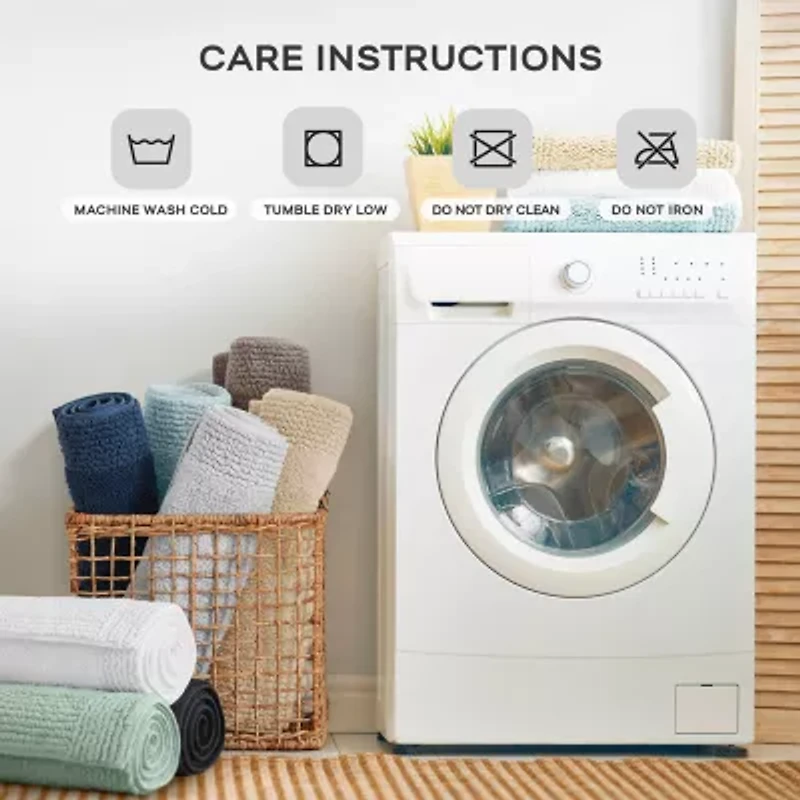 Madison Park Signature Splendor 100% Cotton Tufted 3000 Gsm Reversible Bath Rug