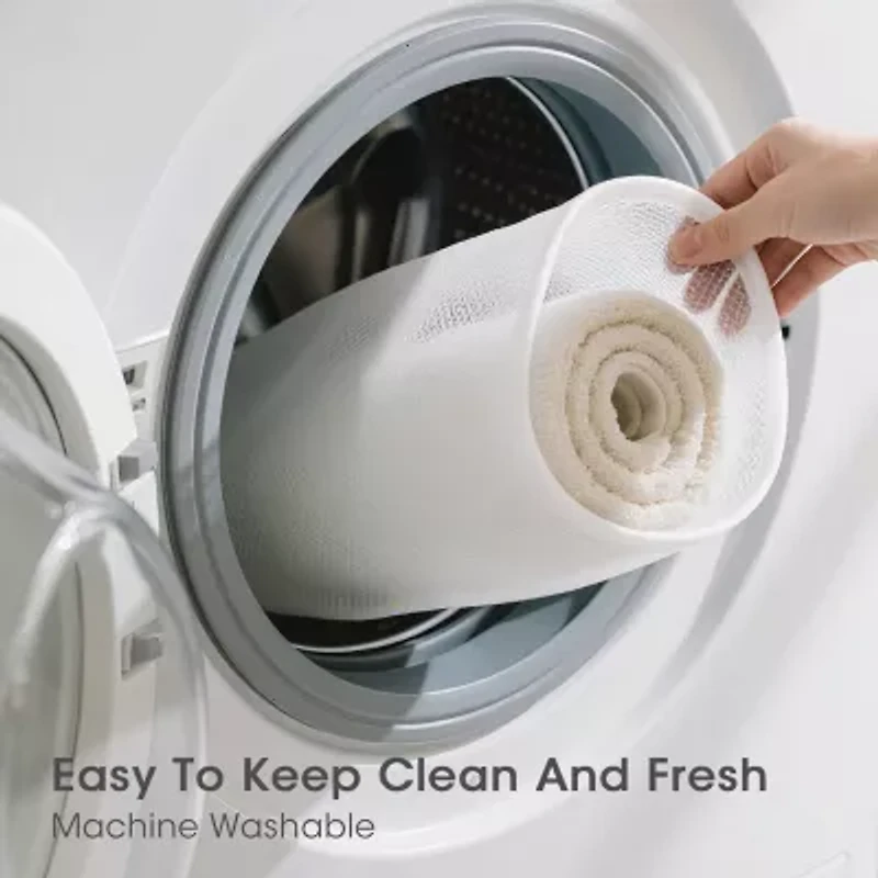 INK+IVY Asher Woven Texture Stripe Bath Rug