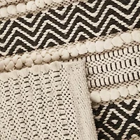 INK+IVY Asher Woven Texture Stripe Bath Rug