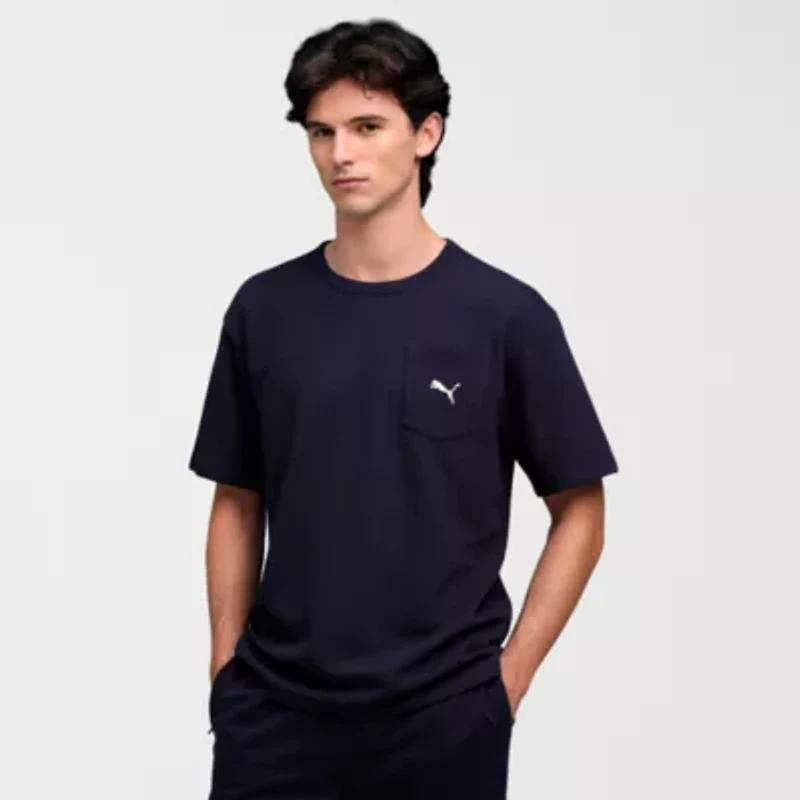 PUMA Mens Crew Neck Short Sleeve Active T-Shirt