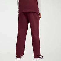 PUMA Mens Drawstring Waist Wide Leg Relaxed Fit Fleece Sweatpant