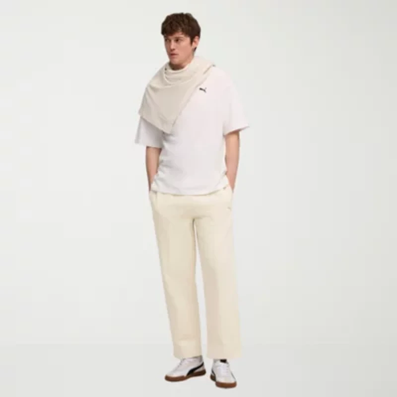 PUMA Mens Drawstring Waist Relaxed Fit Fleece Sweatpant