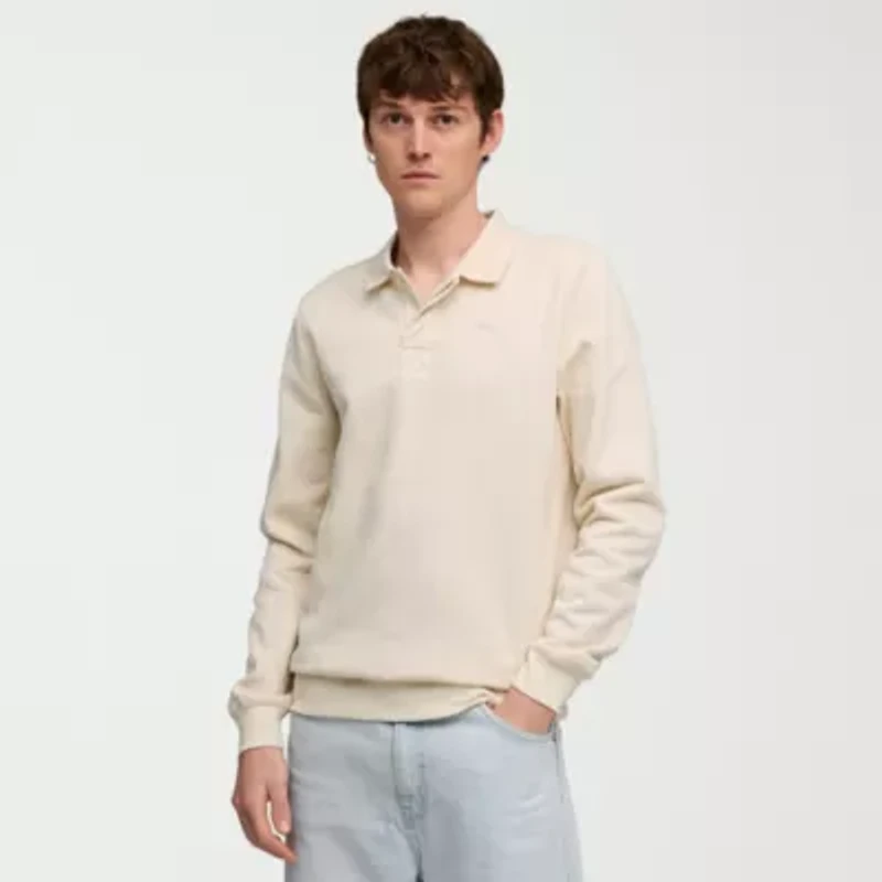 PUMA Mens Regular Fit Long Sleeve Polo Shirt