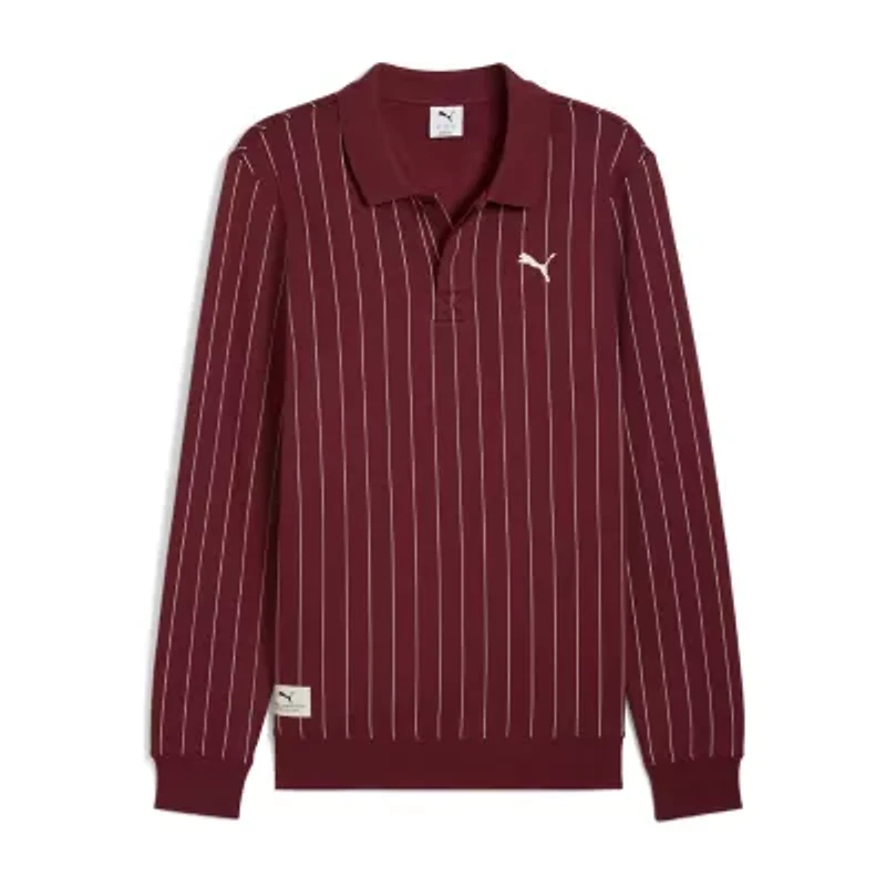 PUMA Mens Regular Fit Long Sleeve Polo Shirt