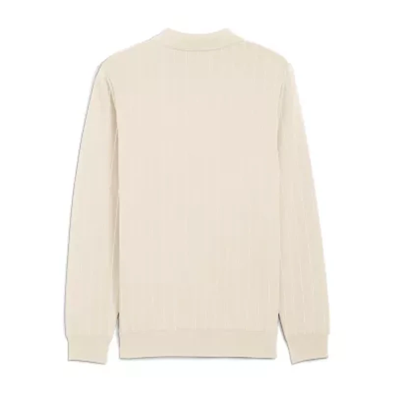 PUMA Mens Regular Fit Long Sleeve Polo Shirt