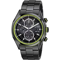 Drive from Citizen Mens Chronograph Black Stainless Steel Bracelet Watch Ca0435-51e