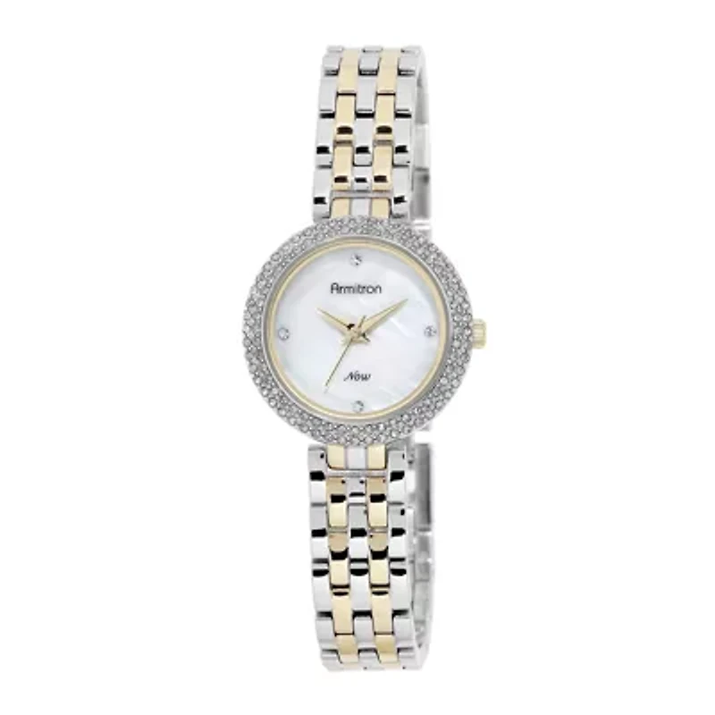 Armitron® Now® Womens Crystal-Accent Two-Tone Bracelet Watch