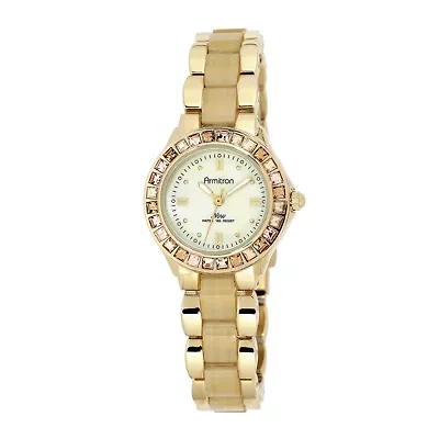 Armitron® Now® Womens Crystal-Accent Horn-Look Bracelet Watch