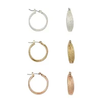 Mixit Womens Hypoallergenic 3 Pair Earring Set