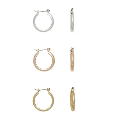 Mixit Womens Hypoallergenic 3 Pair Earring Set