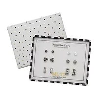 Mixit Womens Hypoallergenic 6 Pair Earring Set