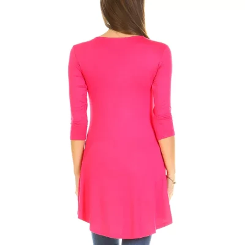 White Mark 'Calla' Embellished Tunic- Maternity