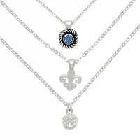 Mixit Womens Cubic Zirconia Hypoallergenic 3-pc. Necklace Set