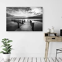 Lumaprints Evening Dock Canvas Art