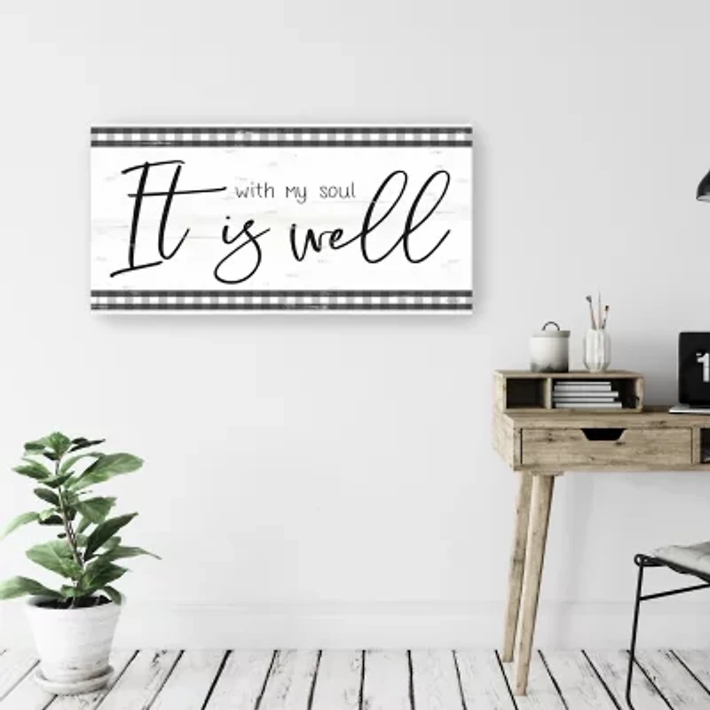 Lumaprints It Is Well With My Soul Giclee Canvas Art