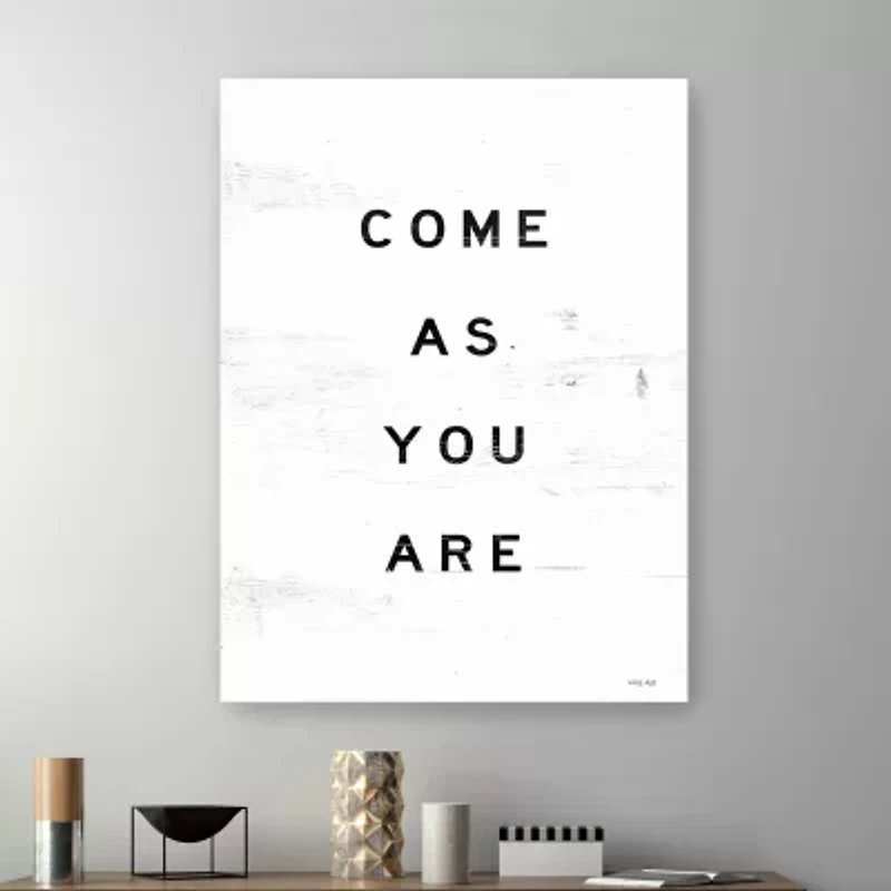 Lumaprints Come As You Are Giclee Canvas Art