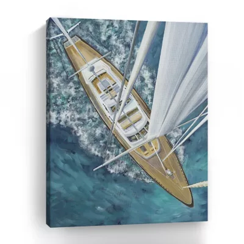 Lumaprints Sailing Around The World Giclee Canvas Art