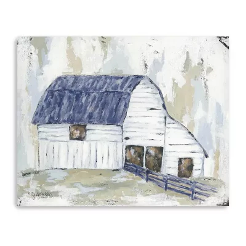 Lumaprints Spring Joy Farm (Blue) Giclee Canvas Art