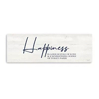 Lumaprints Bathroom Humor Panel Ii-Happiness Giclee Canvas Art