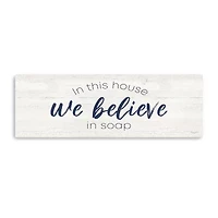 Lumaprints Bathroom Humor Panel V-Believe Giclee Canvas Art