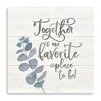 Lumaprints Natural Inspiration Blue I-Together Giclee Canvas Art