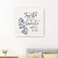 Lumaprints Natural Inspiration Blue I-Together Giclee Canvas Art