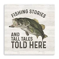 Lumaprints Less Talk More Fishing I-Tall Tales Giclee Canvas Art