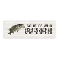 Lumaprints Less Talk More Fishing Panel V-Together Giclee Canvas Art