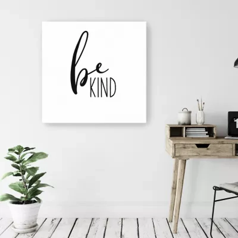 Lumaprints Be Kind Giclee Canvas Art