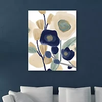 Lumaprints Blue Poppy Cascade I Giclee Canvas Art