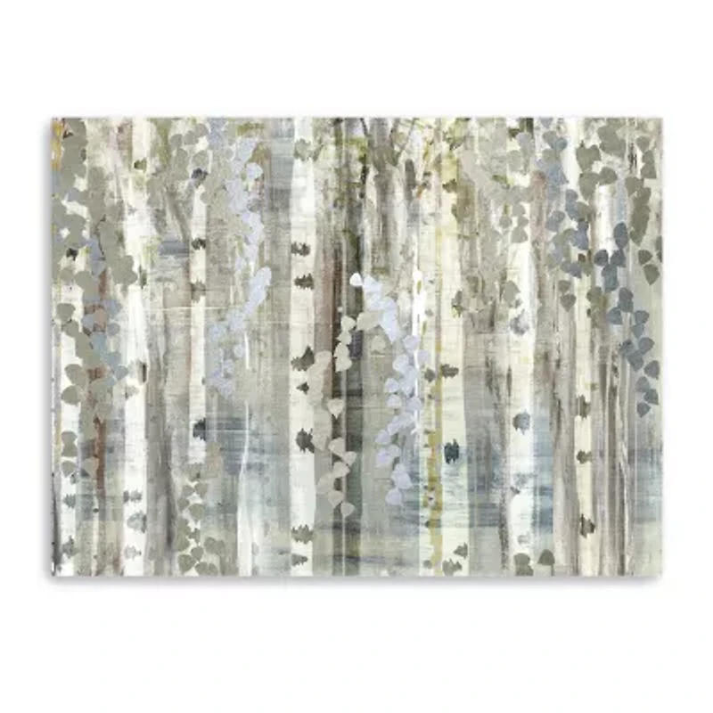 Lumaprints Birch Wood Meadow Canvas Art