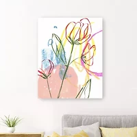 Lumaprints Tulip Formation I Giclee Canvas Art