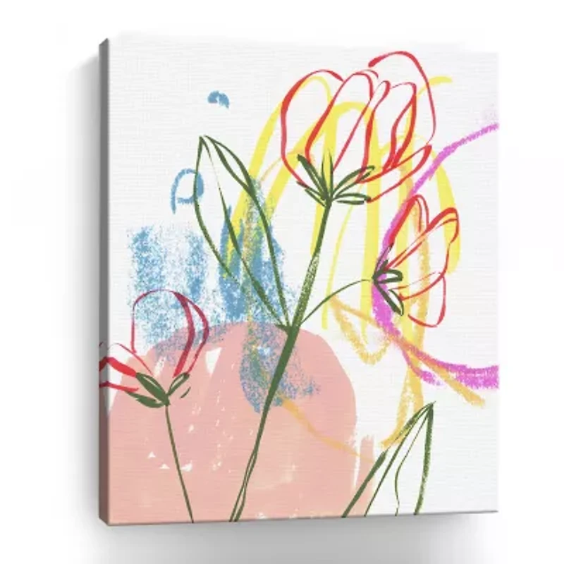 Lumaprints Tulip Formation I Giclee Canvas Art