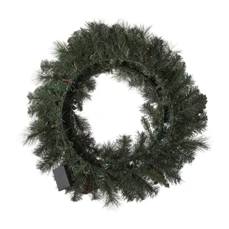Glitzhome Pre-Lit Wreath