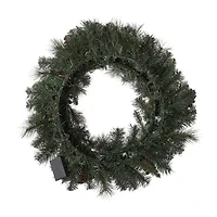 Glitzhome Pre-Lit Wreath