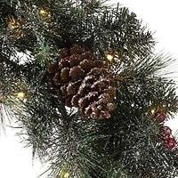 Glitzhome Pre-Lit Wreath