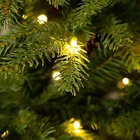 Glitzhome 6 Foot Pre-Lit Fir Christmas Tree