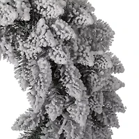 Glitzhome 24" Snow Flocked Indoor Christmas Wreath
