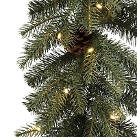 Glitzhome 2-Pack Pre-Lit Indoor Christmas Garland Set