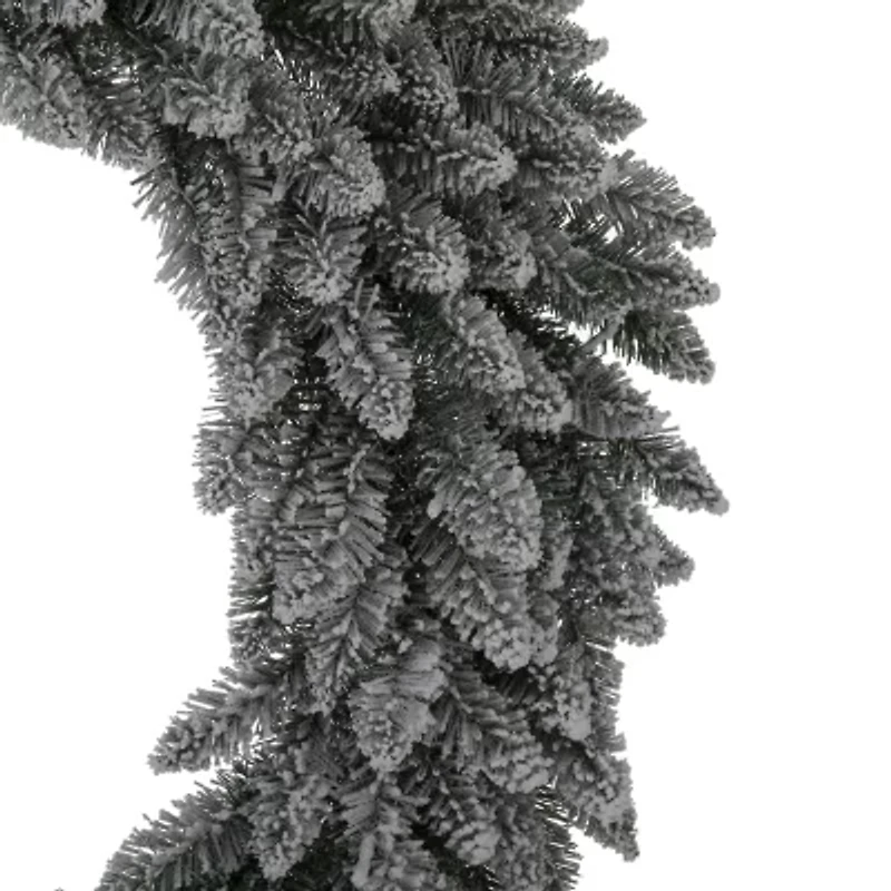 Glitzhome Oversized Snow Flocked Indoor Christmas Wreath